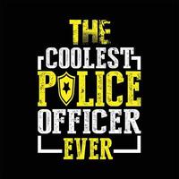Police T-Shirt Design vector