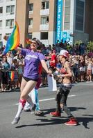 Montreal, Canadá - 18 de agosto de 2013 - desfile del orgullo gay foto