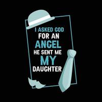 Father T-shirt Design vector