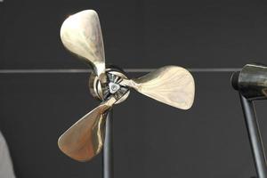 Boat propeller detail photo