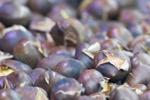 roasted chestnuts detail photo