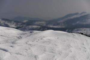 Mountain snow view photo