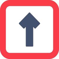 One Way Traffic Vector Icon