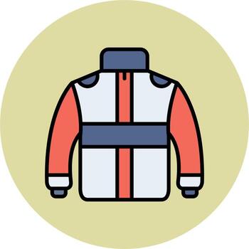 icono de vector de chaqueta