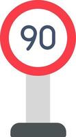 Speed Limit Vector Icon