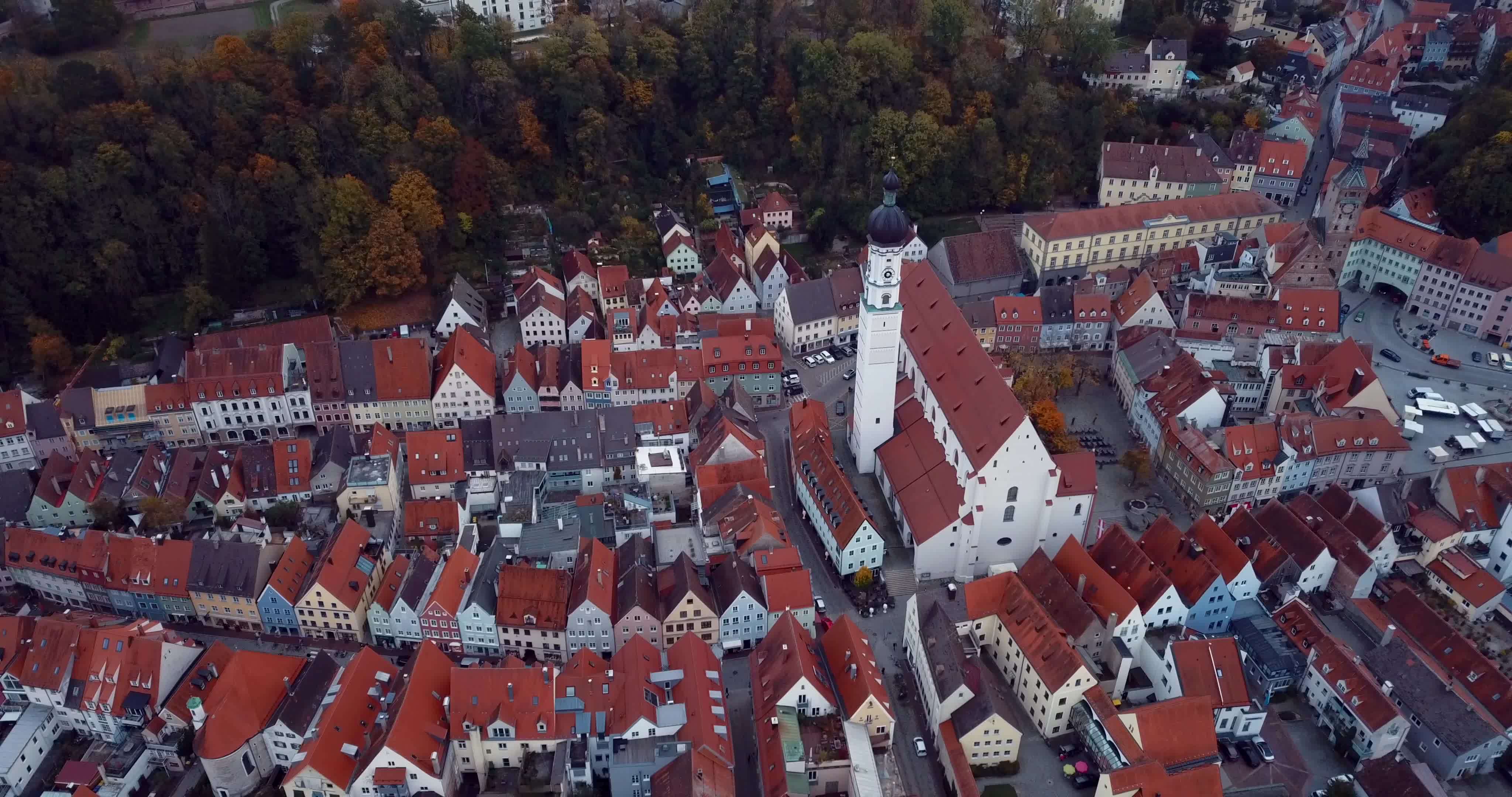 Landsberg am Lech Aerial View 20347571 Stock Video at Vecteezy