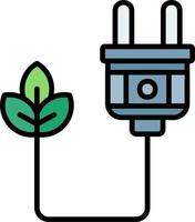 icono de vector de energía ecológica