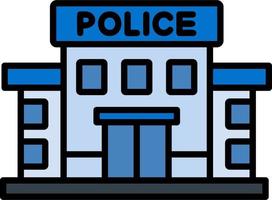 Police Station Vector Icon