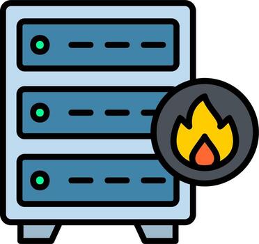 hackear servidor vector icono