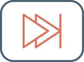 Fast Forward Vector Icon