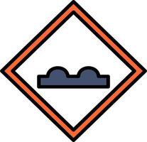 Uneven Road Vector Icon