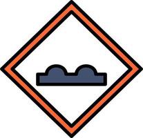 Uneven Road Vector Icon