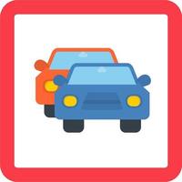 Traffic accident Vector Icon