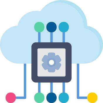 Cloud Computing Vector Icon