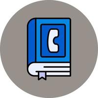 icono de vector de libreta de telefono