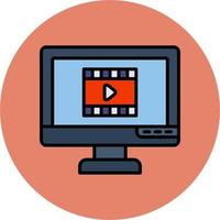 Video Player Vector Icon