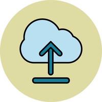 Cloud Upload Vector Icon