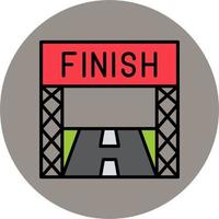 Finish Line Vector Icon