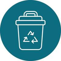 Waste Bin Vector Icon