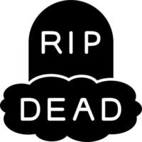 icono de vector muerto