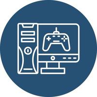 icono de vector de juego de computadora