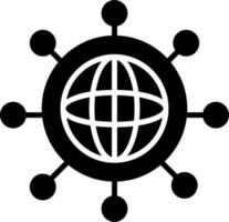 icono de vector de red global