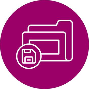 icono de vector de almacenamiento de datos