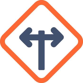 icono de vector de intersección