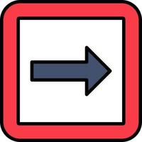 Turn Right Vector Icon