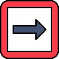 Turn Right Vector Icon