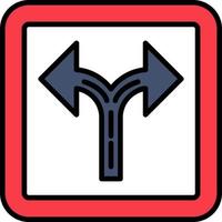 Crossroad Vector Icon