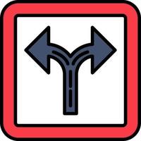 Crossroad Vector Icon