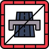 End Motorway Vector Icon