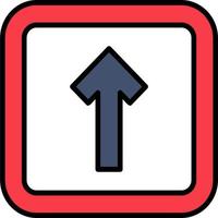 One Way Traffic Vector Icon