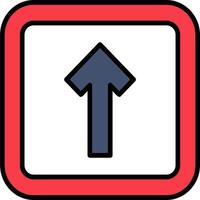 One Way Traffic Vector Icon