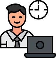 Full Time Job Vector Icon
