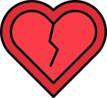 Broken Heart Vector Icon