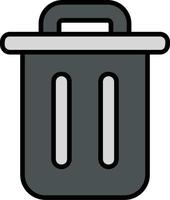 icono de vector de basura