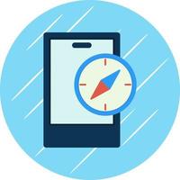 Compass App Vector Icon Design