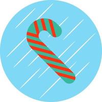 Candy Cane Vector Icon Design