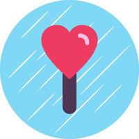 diseño de icono de vector de piruleta de corazón