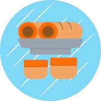 Spring Rolls Vector Icon Design