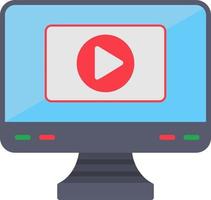 icono de vector de reproductor de video