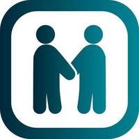 Friends Standing Vector Icon Design