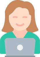 Working Woman Vector Icon