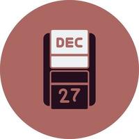 icono de vector de calendario