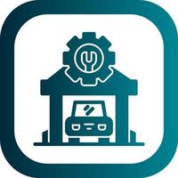 Mechanic Shop Vector Icon Design