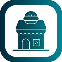 Burger Shop Vector Icon Design