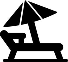 Beach Chair Vector Icon