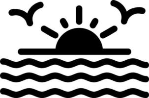 icono de vector de puesta de sol